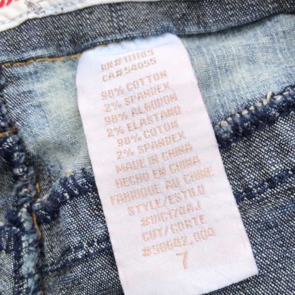 PREMIUM BABY PHAT FACTORY DENIM CAPRIS W 7/27x14 🐈 - Picture 8 of 13